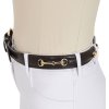 Opasok kožený Egg Butt Equestro, brown/gold
