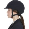 Prilba jazdecká Eclipse Plain Velvet Equestro, navy