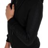 Mikina Fleece Equestro, detská, čierna