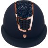 Prilba jazdecká Eclipse Stone Mat Wide Visor Equestro, navy/rose gold