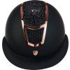 Prilba jazdecká Eclipse Stone Mat Wide Visor Equestro, black/rose gold (Obvod hlavy 	59-61 cm)