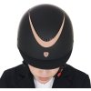 Prilba jazdecká Galaxy Shiny Equestro, black/rose gold shiny