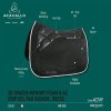 Dečka podsedlová 3D Spacer Memory Foam AC Grip Gel ACAVALLO, drezúrna, biela