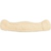 Podbrušník drezúrny Art-Fur-Curved BUSSE, s barančekom, black/natural