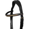 Uzdečka Brass Clincher Supreme, čierna