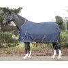 Deka výbehová Starter HKM, s vyšším krkom, s fleecom, navy (Dĺžka chrbta 115 cm)