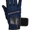 Rukavice Multicolor Logo Equestro, pre dospelých, navy/white