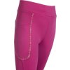 Legíny jazdecké Polly HKM, s gripom, detské, magenta