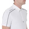 Tričko súťažné Mesh Trim Equestro, pánske, biele
