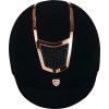 Prilba Eclipse Plain Velvet Equestro, black/rose gold
