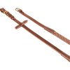 Oťaže Kris Brass Equestro, rôzne dĺžky, cognac