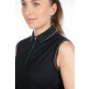 Tričko polo Catherine HKM, bez rukávov, dámske, čierne