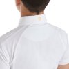 Tričko na preteky Slim Fit Equestro, chlapčenské, biele