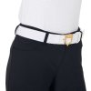 Opasok elastický Logo Equestro, gold/white