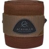 Bandáže elastické Acavallo, pár, 3,8 m, hnedé
