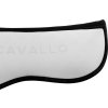 Dečka tlmiaca Spine Free Memory Foam & Bamboo Acavallo, drezúrna, COB/FULL, biela/čierna
