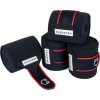 Bandáže fleecové White Trim Equestro, 4 ks, 2,9 m, pony navy/red