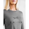 Tričko s dlhým rukávom Fia Fager, dark grey