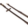 Oťaže Kris Brass Equestro, rôzne dĺžky, dark brown