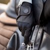 Rukavice jazdecké Chicago RSL, kožené, čierne