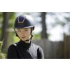 Prilba jazdecká Lady Shield HKM, deep blue/rosegold