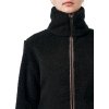 Bunda fleecová Teddy Mocha Equestrian Stockholm, dámska, black/mocha brown