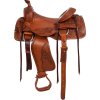Sedlo westernové Working Ranch Flower McBryan, chestnut