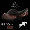 Poťah na posedlie Gel Jump Dri-Lex ACAVALLO, 20 mm, hnedý