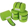 Bandáže fleecové White Trim Equestro, 4 ks, 3,8 m, lime/black