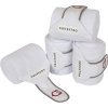 Bandáže fleecové Red Trim Equestro, 4 ks, 2,9 m, pony, white/red/grey