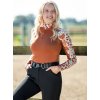 Tričko funkčné Essentials Flower HKM, brown/cooper