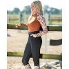Tričko funkčné Essentials Flower HKM, brown/cooper (Veľkosť L)