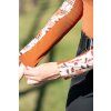 Tričko funkčné Essentials Flower HKM, brown/cooper (Veľkosť L)
