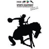 Nálepka na auto HKM, kovboj, čierna