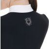 Tričko súťažné Rhinestone Equestro, dámske, čierne