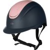 Prilba jazdecká Sydney HKM, detská, navy/rose