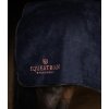 Deka bedrová Equestrian Stockholm, fleecová, dark ocean blue