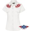 Košeľa westernová Summer Stars & Stripes, dámska, biela
