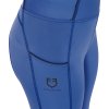 Legíny jazdecké Classic Equestro, s gripom, zimné, detské, sodalite blue