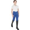 Legíny jazdecké Classic Equestro, s gripom, zimné, detské, sodalite blue