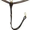 Poprsník Brass Clincher Equestro, tmavohnedý (Varianta COB)