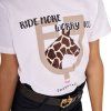 Tričko Ride More Worry Less Equestro, detské, biele (Veľkosť 10 rokov)