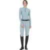 Tričko multifunkčné Training Polo Equestro, dámske, grey mist