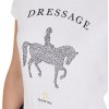 Tričko Dressage Diamonds EQUESTRO, dámske, biele
