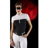 Tričko súťažné Perforated RiderTech Equestro, s krátkym rukávom, dámske, white/black