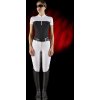 Tričko súťažné Perforated RiderTech Equestro, s krátkym rukávom, dámske, white/black