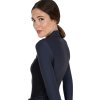Tričko multifunkčné Training Polo Equestro, dámske, navy blazer