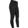 Rajtky jazdecké Fleece Equestro, s gripom, zimné, čierne