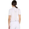 Tričko na preteky Polo Equestro, dámske, white/yellow