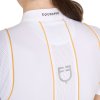 Tričko na preteky Polo Equestro, dámske, white/yellow